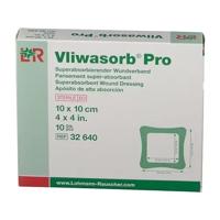 Vliwasorb Pro Verband 10x10cm 10 32640 - thumbnail