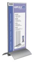 Kaarthouder Europel T-standaard 1/3 A4 staand acryl / aluminium - thumbnail
