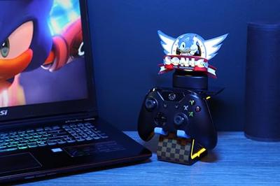 Sonic The Hedgehog Cably Guys Ikons Light-Up Charging Stand Logo 20 cm