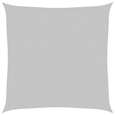 VidaXL Zonnezeil 3x3 m 100% polyester oxford lichtgrijs