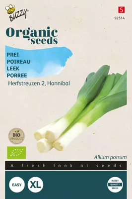 Zaden Organic Prei Herfstreuzen 2 Hannibal (BIO) Buzzy - Buzzy