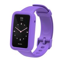 Siliconen sportbandje met case - Paars - Xiaomi Smart band 7 Pro - thumbnail