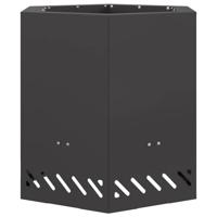 Vuurkorf Zwart 48 x 48 x 51 cm Koudgewalst staal - thumbnail