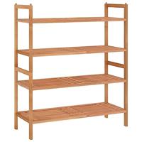 VidaXL Schoenenrekken 2 st 69x27x41 cm massief walnotenhout - thumbnail
