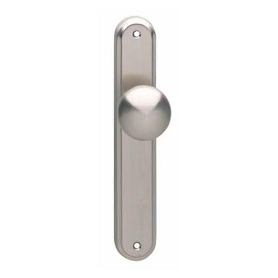 Intersteel Knop op blind schild nikkel mat Intersteel Knop op blind schild nikkel mat
