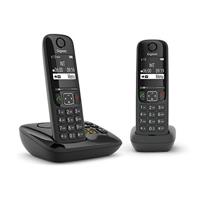 Gigaset AS690A draadloze telefoon, antwoordapparaat, Duo, zwart. - thumbnail