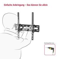 Hama TV-wandbeugel, kantelbaar, 191 cm (75 inch) tot 40 kg - thumbnail
