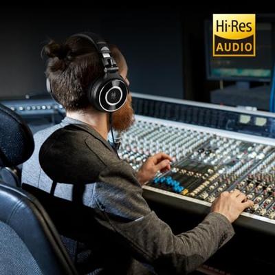 OneOdio Monitor 60 Over Ear koptelefoon Kabel Stereo Zwart High-Resolution Audio Vouwbaar, Zwenkbare oorschelpen Studio