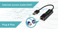 i-tec U2LAN Netwerkadapter 10 / 100 MBit/s USB-A 2.0 - thumbnail