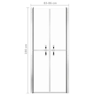 VidaXL Douchedeur 86x190 cm esg transparant
