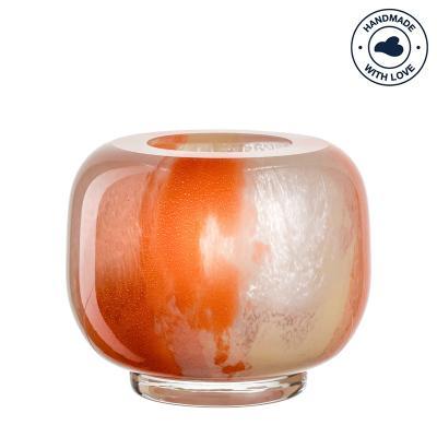 Leonardo Cipria Vaas 11 cm oranje/creme