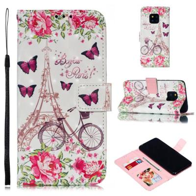 Leather Protective Case For Huawei Mate 20 Pro(Bicycle Tower)