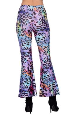 Hippiebroek panter paars