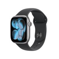 Apple Watch Series 11 GPS + Cellular 42 mm Aluminium kast Sport Band Zwart M/L - thumbnail