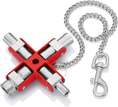 Knipex Universele sleutel voor alle standaard schakelkasten en afsluitsystemen 90 mm - 001106 - thumbnail