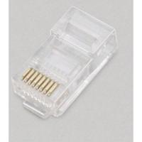 BKL Electronic modulaire stekker 2606002 Stekker, recht Aantal polen 6P6C Transparant 100 stuk(s) - thumbnail