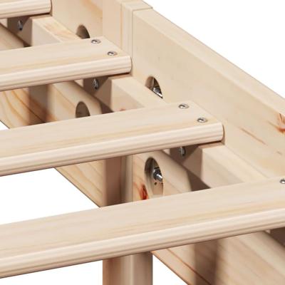 Bedframe zonder matras massief grenenhout 75x190 cm