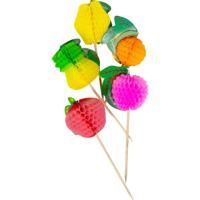 Cocktailprikkers Fruit Honeycombs - 10 Stuks - thumbnail