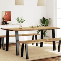 Eettafel 150x90x75 cm massief acaciahout - thumbnail