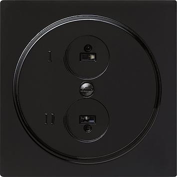 GIRA INZPL STEREO WCD ZWART SC