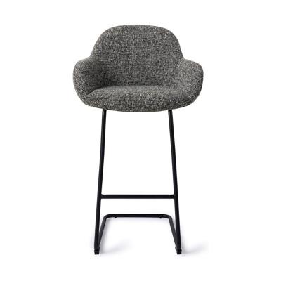 Jesper Home Barkruk 'Kushi' Arch Black, kleur Skyfall (zithoogte 78cm)