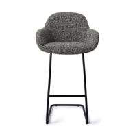 Jesper Home Barkruk 'Kushi' Arch Black, kleur Skyfall (zithoogte 78cm) - thumbnail