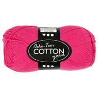 Creativ Company Katoengaren, roze, 50gr, 170m - thumbnail