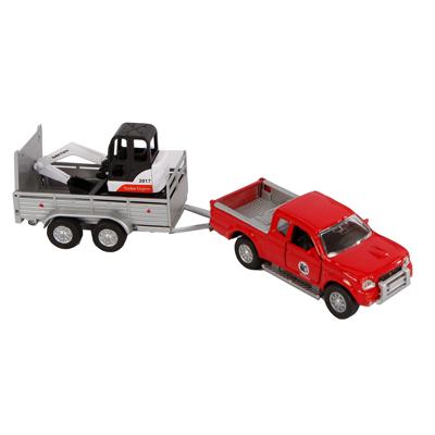 Die cast Pajero 13cm met minigraver 9cm