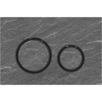 Bedieningsplaat Geberit Sigma 50 Round voor 2-toets Spoeling Zwart Chroom / Mustang Leisteen - thumbnail