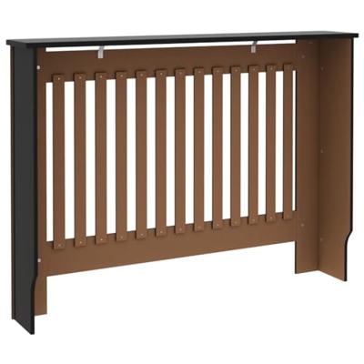 VidaXL Radiatorombouw 112x19x81,5 cm mdf zwart VidaXL Radiatorombouw 112x19x81,5 cm mdf zwart