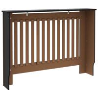 Radiatorombouw 112x19x81 cm MDF zwart - thumbnail