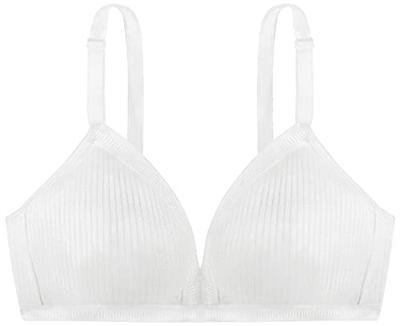 Niet voorgevormde Bh zonder beugel - Tiffany - Bralette met sluiting - Katoen