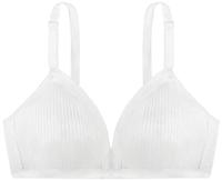 Niet voorgevormde Bh zonder beugel - Tiffany - Bralette met sluiting - Katoen - thumbnail