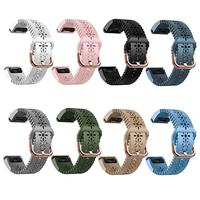By Qubix - Flower siliconen bandje - Wit - Compatible met Garmin Fenix 7s/6s/5s / Instinct 2s / Epix Pro Gen 2 (42mm) - Compatible Garmin bandje - Bandbreedte: 20mm - thumbnail