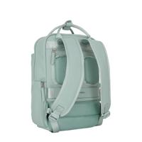 New Rebels Harper Miami Rugzak 9L Waterafstotende Laptop Rugtas 13 inch Schooltas en Werktas van PU Comfortabel Salie Green - thumbnail