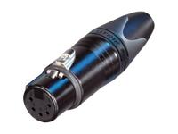 Neutrik NC5FXX-B Female XLR kabeldeel 5p zwart - thumbnail