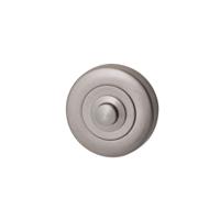 Hardbrass Beldrukker Artax rond - PVD Inox - thumbnail