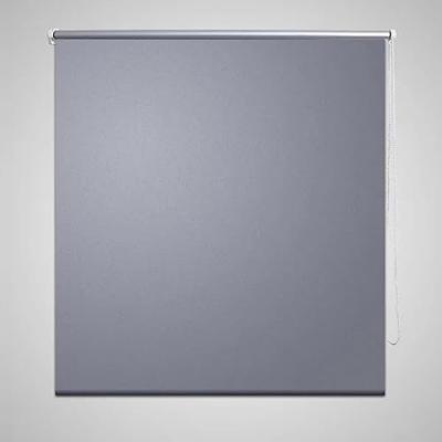VidaXL Rolgordijn verduisterend 164,4 x 230 cm stofbreedte 160 cm grijs