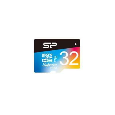 Silicon Power Micro SDHC card Superior Pro 32GB met adapter