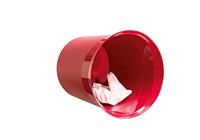 Papierbak Han Re-LOOP 13 liter rond rood | 6 stuks - thumbnail