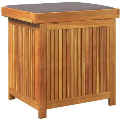 Kussenbox voor buiten 60x50x61 cm massief acaciahout