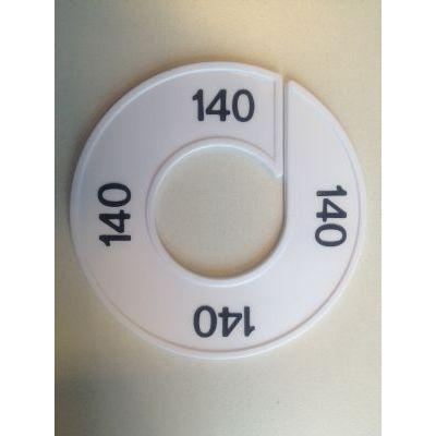 Maatring wit/zwart 140