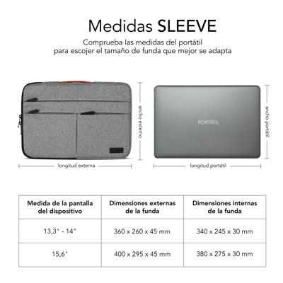 Laptoptas Subblim Air Padding 360 Grijs - thumbnail
