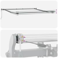 Luifel automatisch uittrekbaar LED 500x300 cm antraciet en wit - thumbnail
