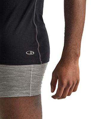 Icebreaker Merino 150 Anatomica SS V Thermoshirt Heren Black M - thumbnail