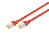 Digitus DK-1644-A-020/R RJ45 Netwerkkabel, patchkabel CAT 6A S/FTP 2.00 m Rood Halogeenvrij, Verdraaide paren, Snagless, Vlambestendig 1 stuk(s) - thumbnail