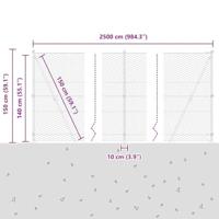 VidaXL Afrasteringspaal zilver 25 x 1,4 m (36 mm gaas) staal - thumbnail