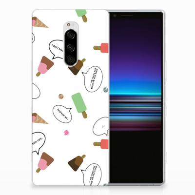 Sony Xperia 1 Siliconen Case IJsjes Sony Xperia 1 Siliconen Case IJsjes