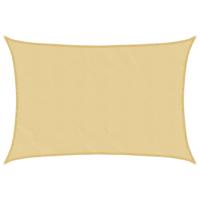 VidaXL Zonnezeil 5x4 m 100% polyester oxford zandkleurig - thumbnail