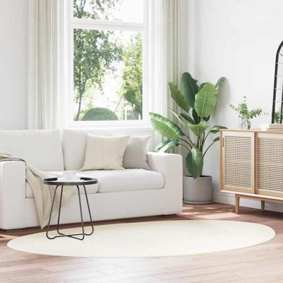 VidaXL Vloerkleden huarte crème 140 x 200 cm polyester